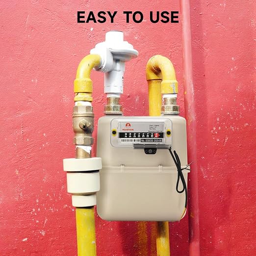 3/4" NPT Gas Submeter with Pulse Output, Cubic Feet Readout, 1 Pulse per Cu Ft, for Natural Gas & Propane Vapor Usage Monitoring — Not a Whole-House Utility Replacement Meter