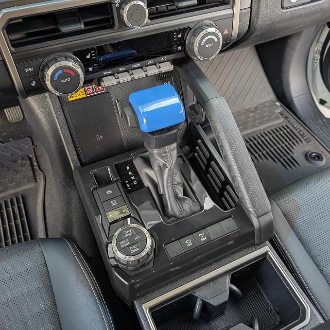 for Toyota Tacoma 2024 2025 2026 for 4Runner 2025 2026 Interior Accessories Gear Shift Knob Head Cover & Gear Shift Panel Cover ABS Decorative Frame Trim