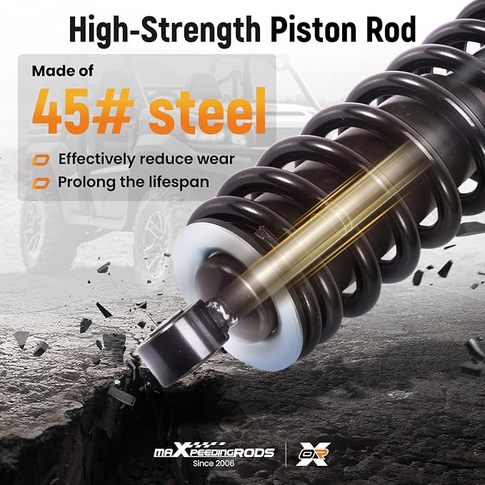 maXpeedingrods Front Struts Shock Absorber for 2000-2006 Honda Rancher 350 2x4 4x4 ES TRX350TE TRX350TM TRX350FE TRX350FM BF, Monotube Shock Replace 51400-HN5-671 51400-HN5-990