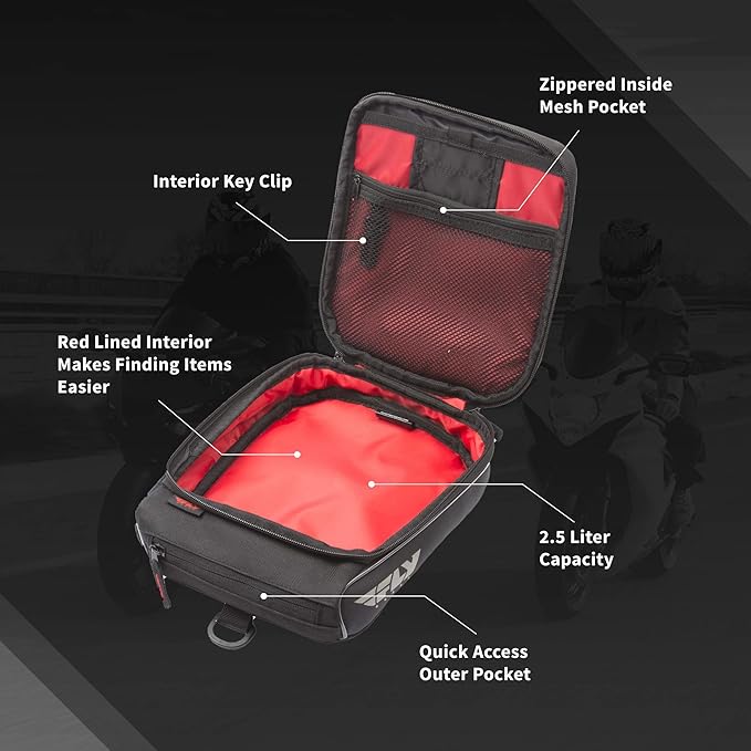 Fly Racing Street Mini Tank Bag (Black)