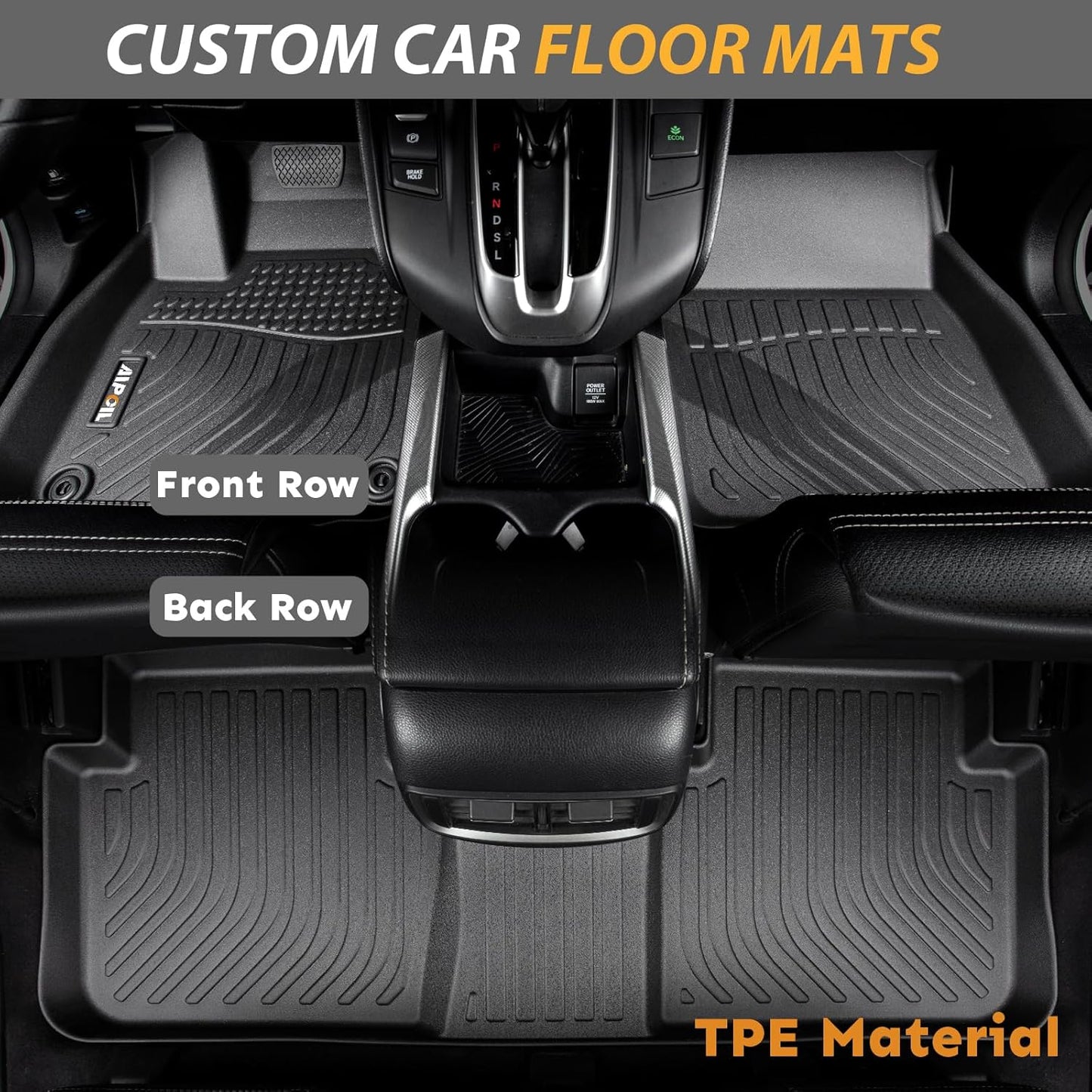 AIPOIL® Floor Mats & Cargo Liner Set for 2025 Mazda CX-70 & CX-70 PHEV All Weather Protection Full Set Automobile mats Accessories, Black