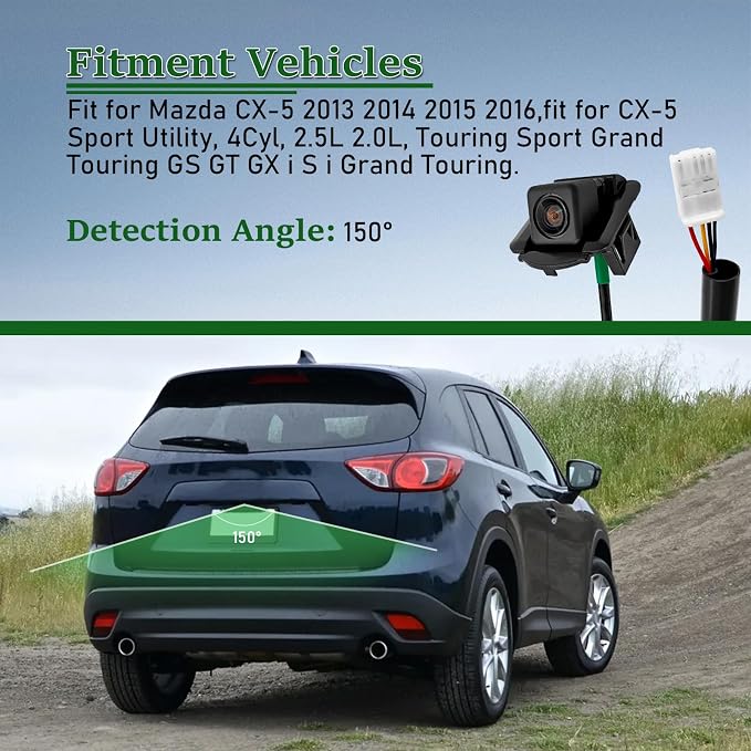K01567RC0A Back Up Camera Fit for Mazda CX-5 2013-2016 Park Assist Camera Rear Side View Replacement# MA1960108 K01567RC0 KD3367RC0 KD3367RC0A KD3367RC0B KD3367RC0C