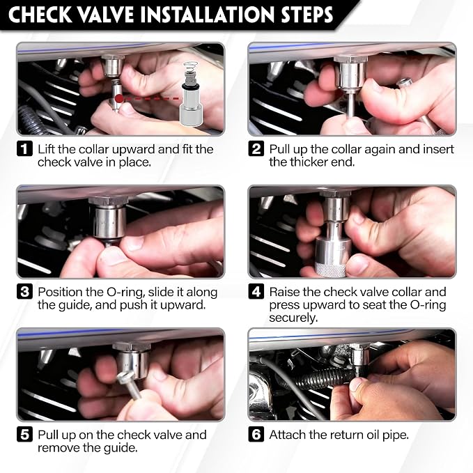 Check Valve Repair Tools kit MC400 MC300 Compatible With Harley Davidson EFI Fuel System 2001-2025 Fuel Line Disconnect & Rebuild Tool Replaces MC-400 MC-300