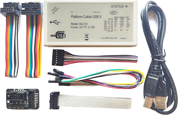 Platform Cable USB Download Cable Jtag Programmer DLC10 Reader Writer for with Xilinx FPGA CPLD Support XP/WIN7/WIN8/Linux CY7C68013A