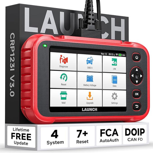 LAUNCH CRP123I V3.0 Elite OBD2 Scanner Diagnostic Tool with DOIP & CAN FD, 2026 New Code Reader for Cars and Trucks, Engine ABS SRS Transmission Car Scanner, Oil/EPB/DPF/SAS/Throttle Relearn