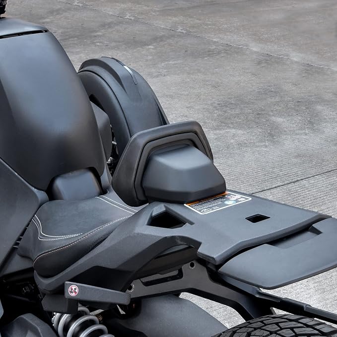 SAUTVS 1Up Driver Backrest for Can-Am Ryker 2019-2026 | Fits Ryker 600 900 Sport Rally, HDPE Material, Requires Max Mount, Lumbar Support, Replace #219400960