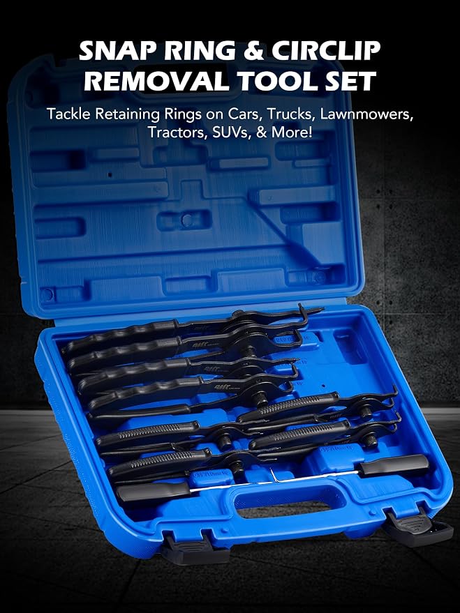 Orion Motor Tech 10pc Snap Ring Pliers Set & Fuel Line Disconnect & Hose Clamp Pliers Tool Set, Bundle