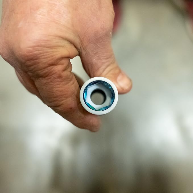 OEMTOOLS 25565 17MM Lug Nut Socket, 1/2" Drive 17 mm Socket for Wheel Service, Non-Marring Sleeve, Thin Wall, CR-MO Steel for Impact Tools, 400 Ft-Lb Max Torque