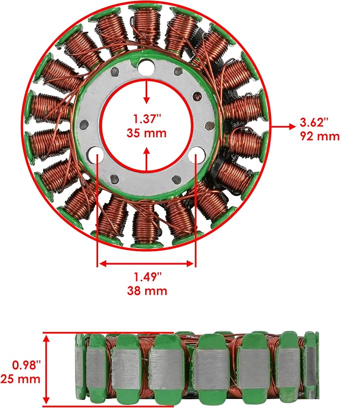 Caltric Stator & Regulator & Gasket Compatible With Honda Trx300 Trx-300 Fourtrax 300 1993-2000