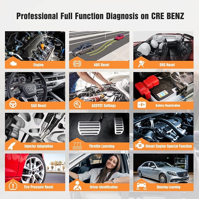 Launch Code Reader, All Systems Bi-Directional Professional Automotive Diagnostic Scan Tool