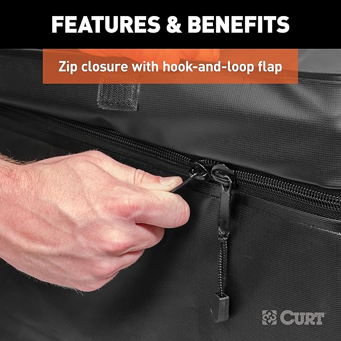 CURT 18211 Cargo Bag, Black Vinyl, 56-Inch x 22-Inch x 21-Inch