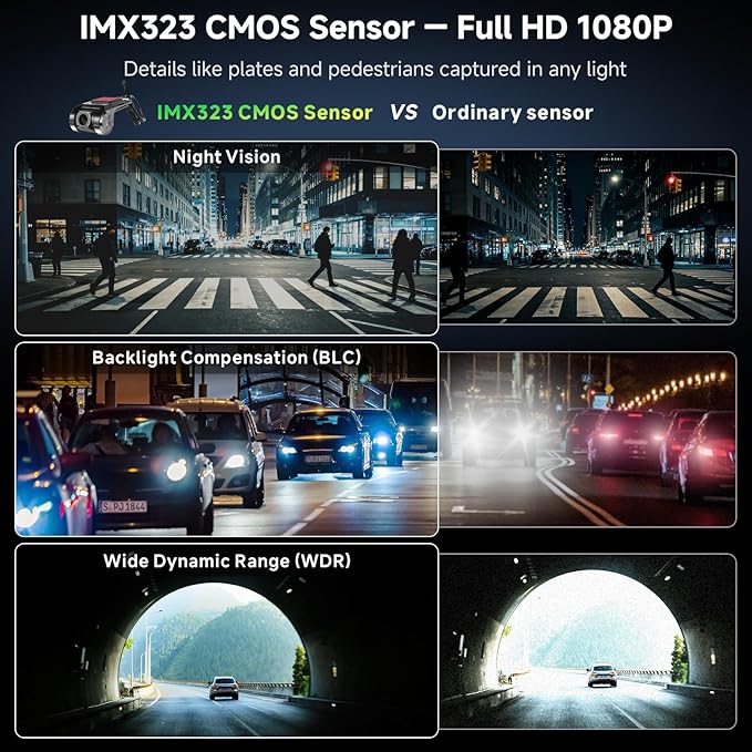 ATOTOZONE AC-44P2 1080P USB DVR On-Dash Camera, Auto Recording, Compatible with ATOTOZONE A5/A6/S8/P9/X10/V10/P10, Not F7/P8/P5