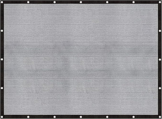 Cool Area 60-70% Shade Cloth 12x14FT Heavy Duty Knitted Mesh Tarp with Grommets Mesh Screen for Patio Canopy Garden Porch Greenhouse Pools Dog Kennel Black(Custom Size)