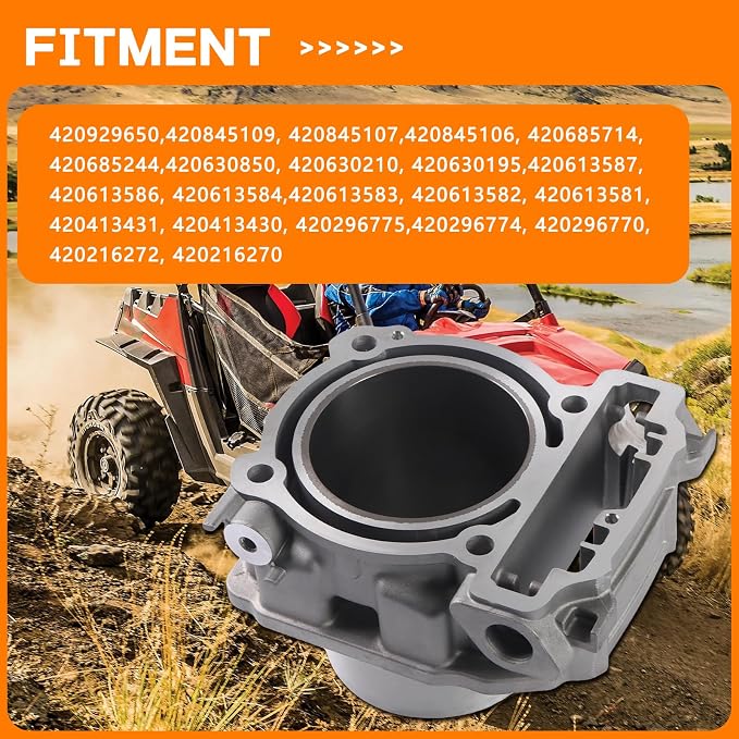 Cylinder Piston Gasket Top End Kit 91mm Compatible with Can-Am BRP Commander Maverick Outlander 1000 After-Market Parts