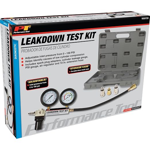 Performance Tool W89729 Leak-Down Test Kit (Not a compression Tester) , black