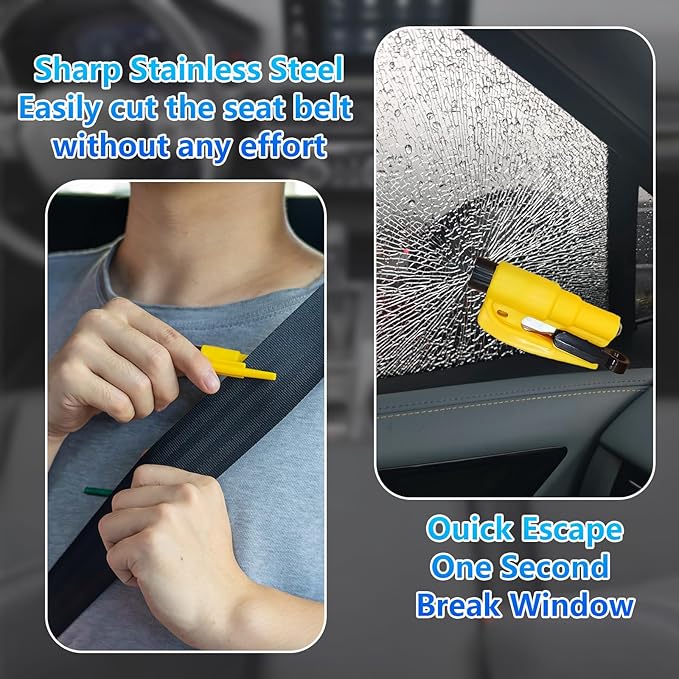 【Compatible with Honda Civic】Seat Gap Filler,No Drop Seat Guard Compatible with Honda Civic,Car Seat Side Gap Filler Organizer,Drop Seat Guards for Cars(2Pcs),Emergency Keychain Car Escape Tool(2Pcs)
