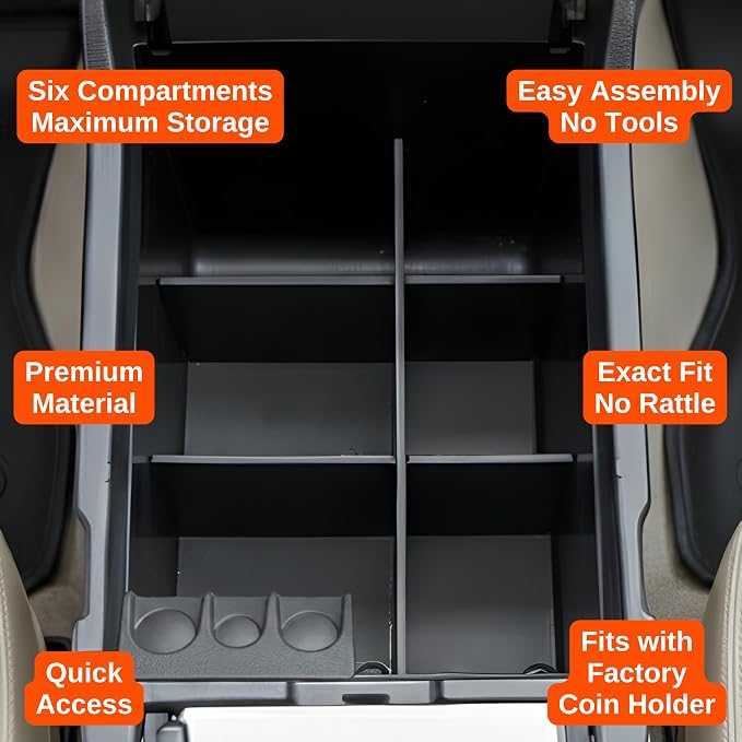 Vehicle OCD - Center Console Organizer for Toyota 4Runner (2003-2009) - Made in USA - SLX117