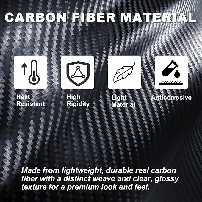Real Carbon Fiber Center Console Gear Shift Panel Trim & Cup Holder Panel Trim Compatible with 2016-2022 Honda Pilot, Interior Decor Sticker Accessories