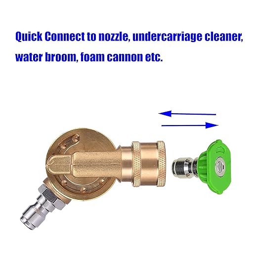 M MINGLE Foam Cannon for Pressure Washer, Gutter Cleaner Attachment, with 5 Nozzle Tips, 1/4 Inch Quick Connector