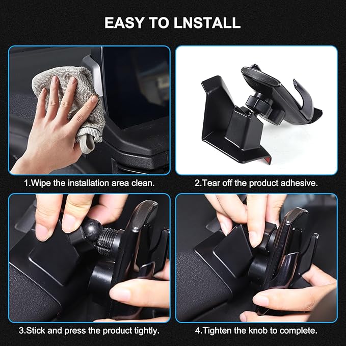 Car Mobile Phone Holder The Navigation Screen Compatible with Ineos Grenadier 2020-2026 Adjustable 360° Central Control Phone Holder Accessories (Left,Style D)