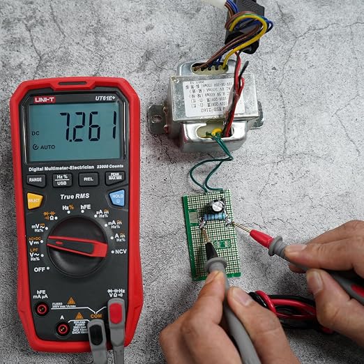 UNI-T UT61E+ 1000V 20A Digital Multimeter 22000 Counts Display NCV hFE Auto Range True RMS AC/DC Voltage Current Resistance Capacitance Tester