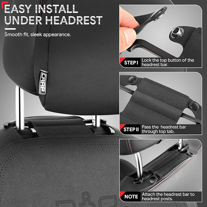 Protex Plus Series Front Row Set Seat Covers Microsuede Upholstery Universal for Cars Trucks SUV, Black, CA-SC-PRO-Plus-F-BK