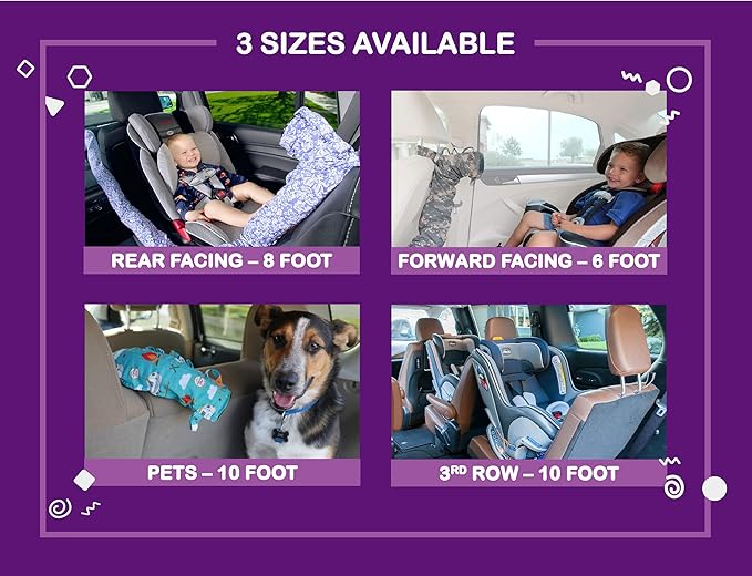 The Pet Noggle - Extend Hot and Cold Air From Your Dash AC Vent to Pets in the Back Seat - Summer and Winter Vehicle Traveling System to Keep Dogs and Cats Comfortable in the Car - 10ft, Black Ice