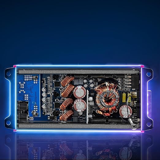 VEVOR 4 Channel Car Audio Amplifier 2 Ohm Stable Bridgeable Class D Full Range Amp Max Power 4 x 272W @ 4 Ohm / 4 x 400W @ 2 Ohm for Car SUV Truck Off-Road