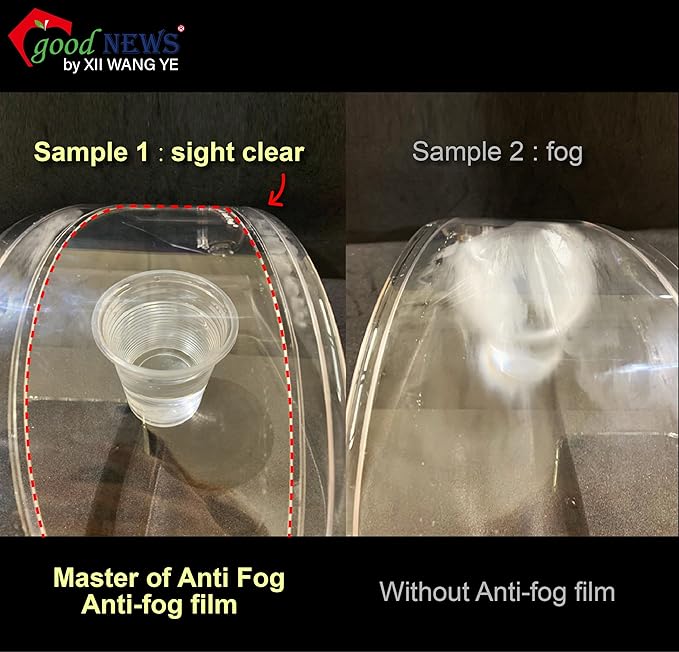 XII WY Universal Motorcycle Full Face Helmet Shield Anti Fog Film,Clear Ultra Thin Visor Lens Insert Fog Resistant Waterproof Sticker