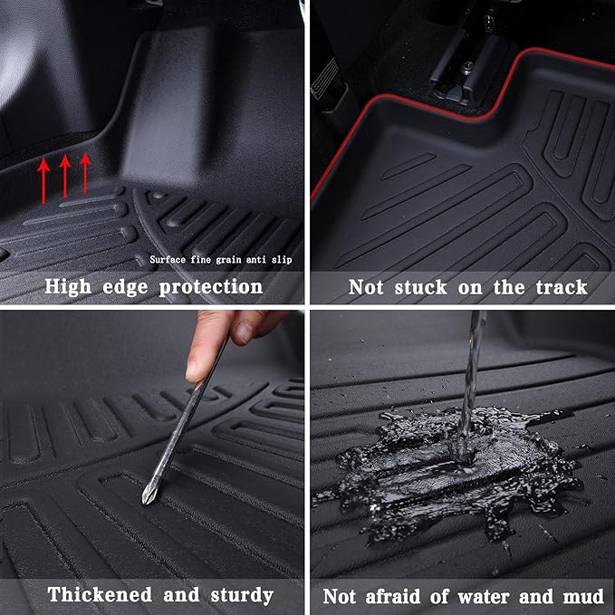 Large Cargo mat with Backrest Mat Set for Hyundai Ioniq 9 2025, TPE All Weather Car Trunk Mat for Hyundai Ioniq 9 Accessories
