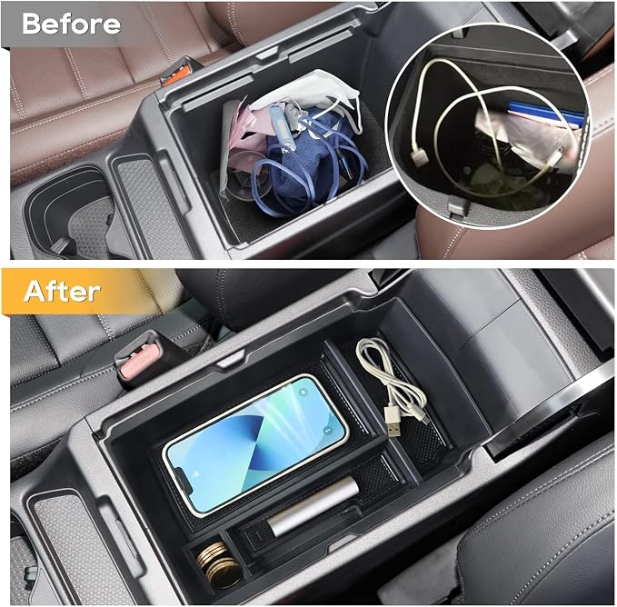 LFOTPP 2026 CRV Center Console Organizer for 2023 2024 2025 2026 Honda CRV Accessories ABS Plastic Armrest Console Tray Compatible with 2023-2026 CRV EX/EX-L/Hybrid Sport/Hybrid Sport Touring