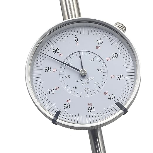 HFS(R) 0-4" Dial Indicator Lathe Tool High Precision, 4" Measuring Range, 0.001" Graduation Interval