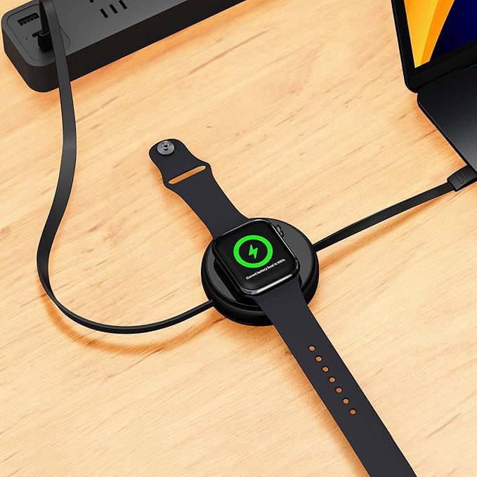 Function101 2-in-1 Retractable USB-C Magnetic Wireless Charging Cable 1.1m, 10 Lengths – Type C Charger Cord for Type C Devices, Compact Retractable Charger for Versatile Charging Solutions - Black