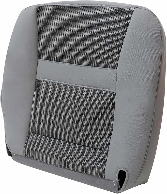 Priprilod Gray Cloth Front Passenger Side Bottom Replacement Seat Cover Compatible with Dodge Ram 2500 3500 4500 5500 2006 2007 2008 2009 2010