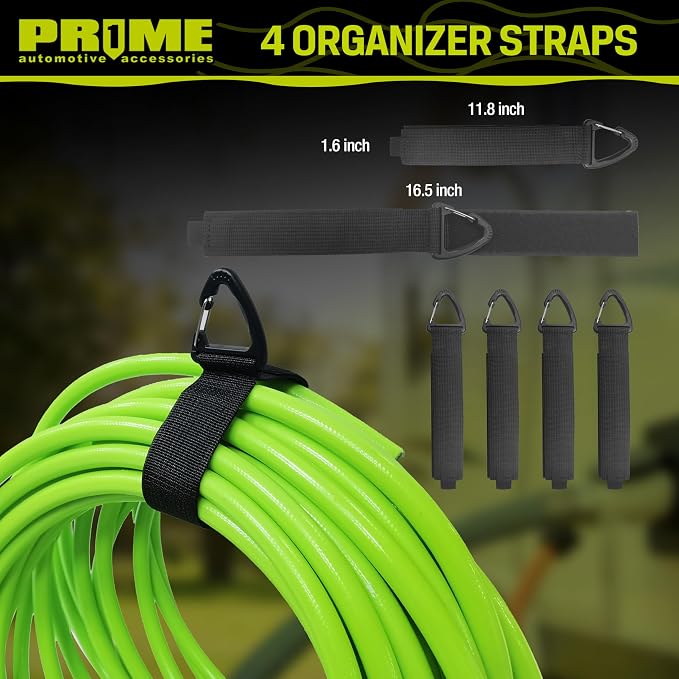 PR1ME 4 Pack Waterproof RV Hose Bag Storage, Two-Way Zipper Closures and Visible Cover, RV Utility Organizer for Sewer & Fresh Water Hoses, Electrical Cords & Camper Accessories, Color-Coded Design