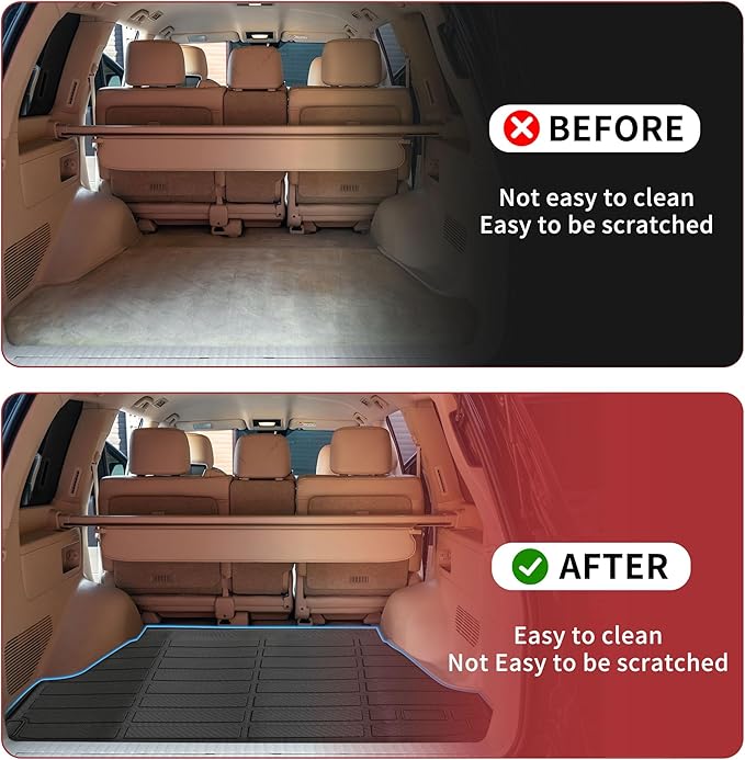 Cargo Liner Trunk Mat for Hyundai Tucson 2016-2021 Upgrade TPE Cargo Cover Replacement for Hyundai Tucson 2020 2021 Non Slip Rear Trunk Protector