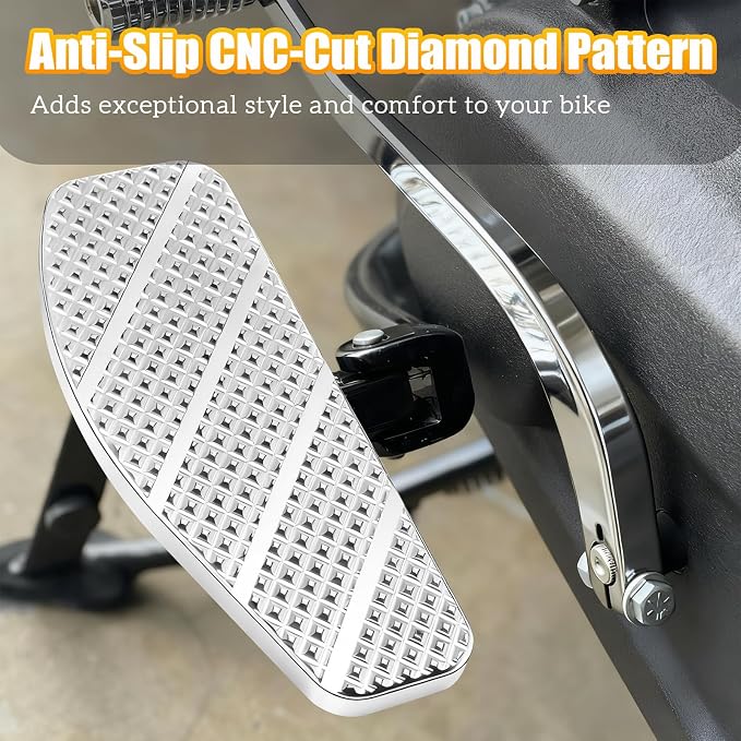 Rider's Mini Floorboard Front Footpegs for 2018-2025 Harley Davidson FX Softail Breakout, Street Bob, FXDR 114, Fat Bob, Low Rider, Low Rider S/ST, Softail Standard, Slims