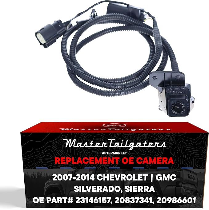 Master Tailgaters Replacement for Chevrolet Silverado/GMC Sierra (2007-2014) Backup Camera OE Part # 23146157, 20837341, 20986601