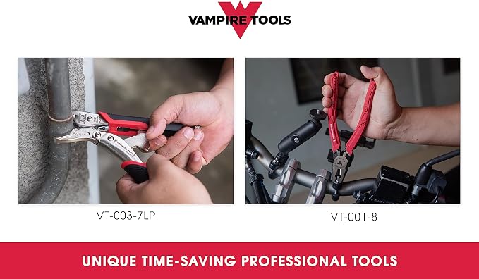 VAMPLIERS 2-PC Specialty Screw Extraction Pliers Set: Includes JAWZ 7.5" Vise-Grip Locking Pliers + 8" PRO Linesman Pliers with Wire Cutter: VT-001-S2N.
