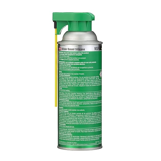 CRC Water Based Silicone 03035 – 13 Wt Oz, Heavy Duty Silicone Lubricant w/Perma-Lock 2-Way Integrated Actuator