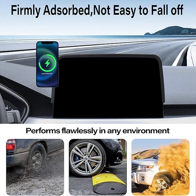 Car Phone Holder for 2020-2025 2026 Ford Escape Accessories Apply to 8 Inch Touch Screen 15W Fast Wireless Charger Screen Fixed Clip Cell Phone Mount Hands-Free 360 Degree Rotation ﻿