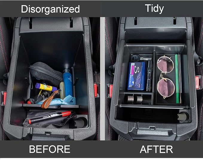 JDMCAR Storage Drawer and Center Console Organizer (Black Trim) Compatible with Toyota 4Runner Accessories 2014-2022 2023 2024