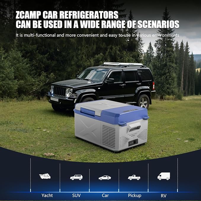 X9 12 Volt Refrigerator,Mini Portable Freezer,10 Quart Electric Cooler,12V Car Fridge,12/24V DC 100-240V AC for Ourdoor, Camping, Travel, Truck,RV, Boat -4℉~68℉