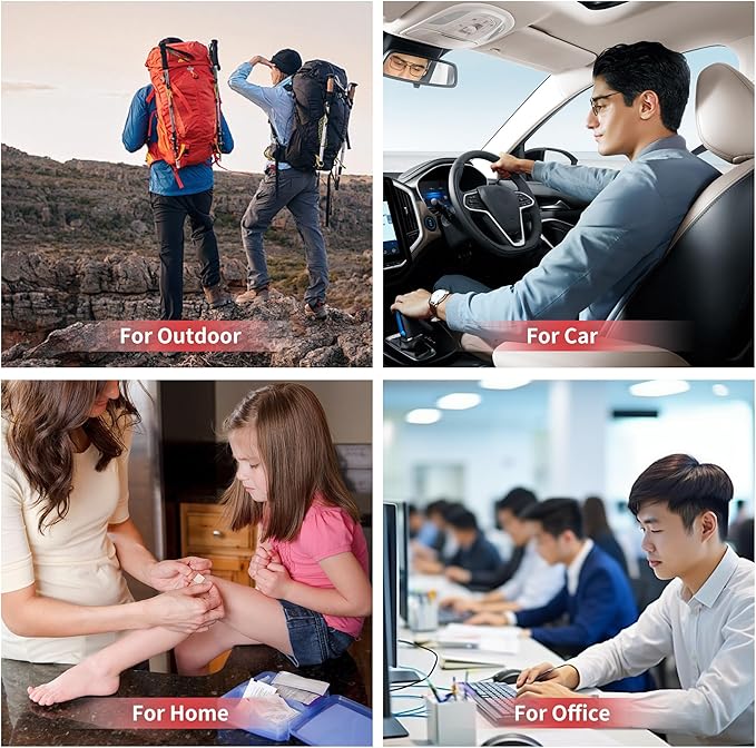 First Aid Kit-450 Piece Medical Kit with Essential Emergency Medical Supplies, Emergency First Aid Kit for Home, Car, Camping, Travel, Hiking, Truck, Sports & Outdoor