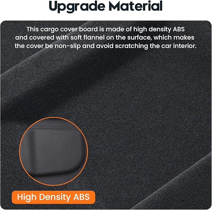 Powerty Cargo Cover for 2017-2023 Nissan Rogue Sport Accessories(Not for Nissan Rogue) Trunk Cover Trunk Shielding Shade Cargo Luggage Cover Black (Can Withstand The Load)