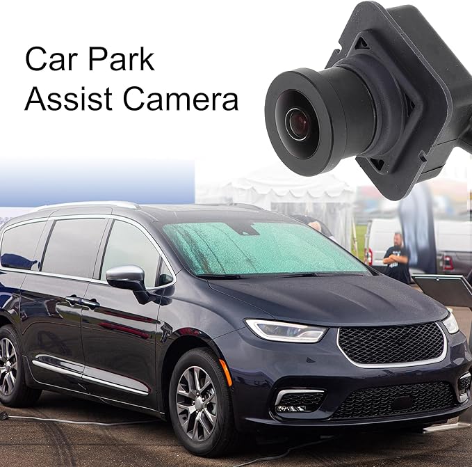 Car Park Assist Camera Surround View Camera for Chrysler Pacifica 2017-2024 for Voyager 2020-2024 for Ram 1500 2500 3500 2022-2024 No.68144068AC/68144068AD/68318279AA