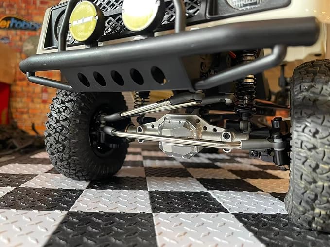 TREAL Alu# 7075 Axle Housing CNC Machined Billet Front Axle Housing for Element Enduro (Silver)