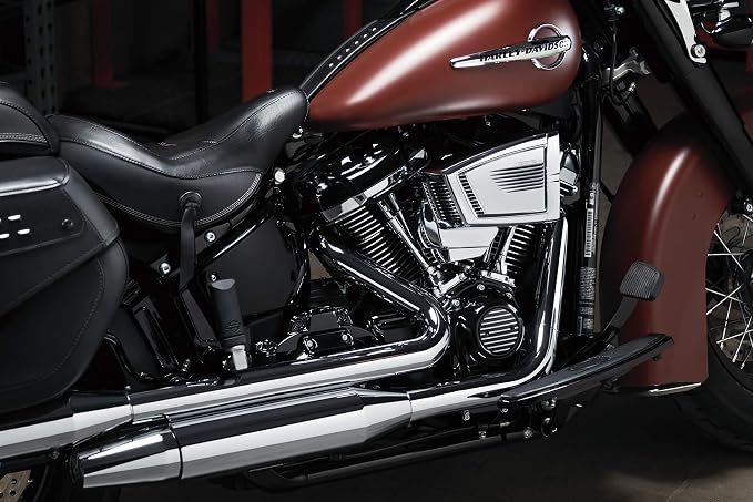 Kuryakyn 6457 Precision Transmission Shroud/Covering for Milwaukee-Eight Powerplants: 2018-19 Harley-Davidson Softail Motorcycles, Gloss Black