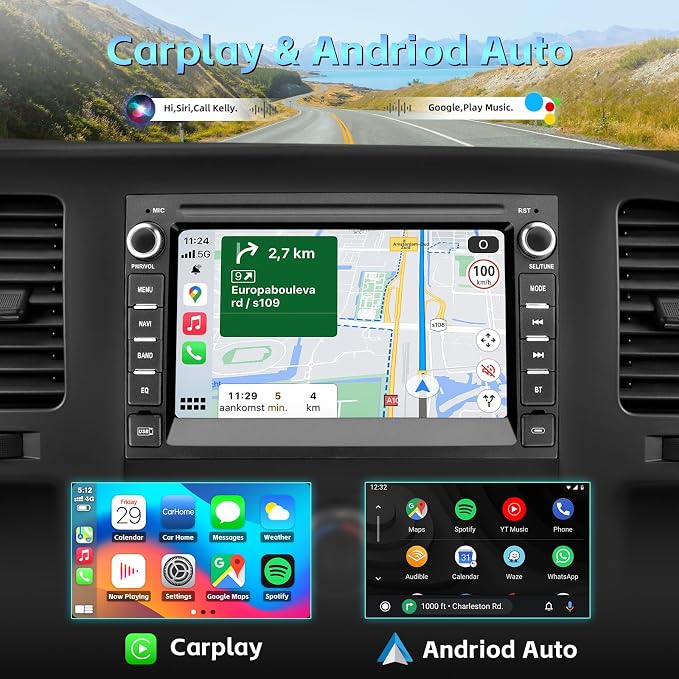 Car Stereo Radio for Chevy Silverado 2007 2008 2009 2010 2011 2012 2013, Chevy Silverado 1500 GMC Sierra Radio for Android 15 Carplay Android Auto with Backup Camera