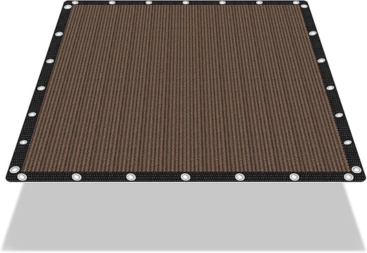 EMERIT 90% Sun Shade Cloth, 12' X 12' Pergola Shade Cover Canopy, 50 MPH Wind-Resistant Tarp with Reinforced Stainless Steel Grommets, Privacy Screen for Outdoor Patio, Backyard, Deck